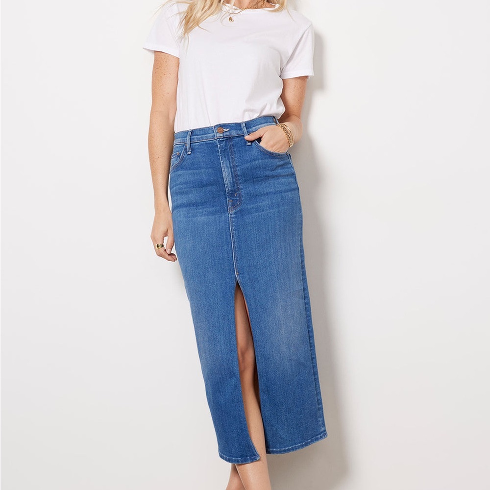 MOTHER Reverse Pencil Pusher Skirt, 25